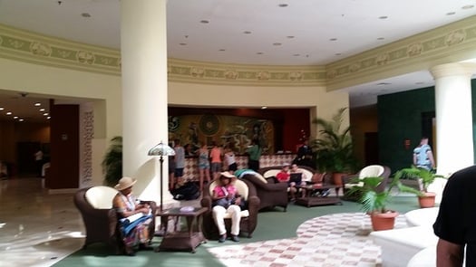 Lobby of our second hotel, Hotel Quinta Avenida Lobby of our second hotel, Hotel Quinta Avenida