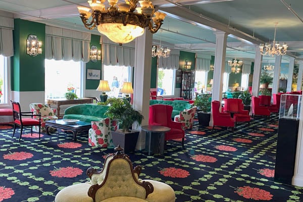 Inside view of Grand Hotel on Mackinac Island