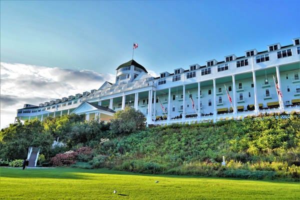 Exterior view of Grand Hotel on Mackinac Island