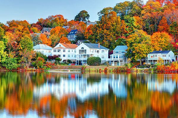 fall foliage in New England