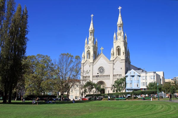 Saints Peter & Paul Church-Washington Square Park-San Francisco